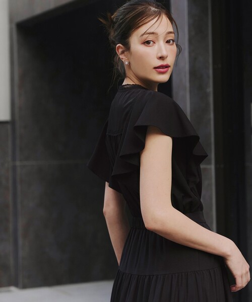 【洗える】フレアスリーブレースブラウス（シャツ/ブラウス）｜Tiaclasse（ティアクラッセ）