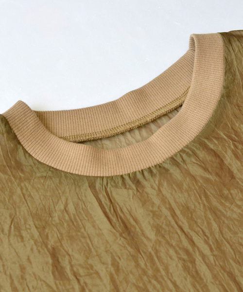 zootie（ズーティー）の「シアー×リブ ロングスリーブプルオーバー（シャツ/ブラウス・レディース・グレイッシュベージュ/ブラック/キャメル・フリー）」の22枚目の写真