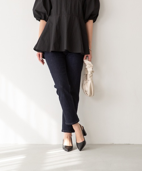 menue luxe(メヌエリュクス)の「スリングバック 台形ヒール パンプス(パンプス・レディース・ベージュ/ホワイト/ブラック/ブラウン系・35/36/37/38/39)」の14枚目の写真