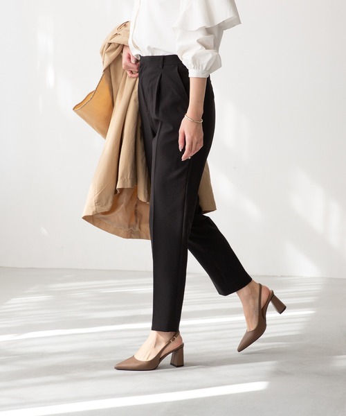 menue luxe(メヌエリュクス)の「スリングバック 台形ヒール パンプス(パンプス・レディース・ベージュ/ホワイト/ブラック/ブラウン系・35/36/37/38/39)」の20枚目の写真
