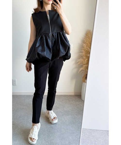 ベスト ジレ バルーンジップベスト レディース ベスト ジレ バルーンベスト レディース : ZOZOTOWN Yahoo!店