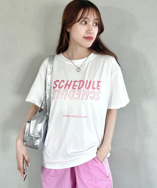 SOLLON.（ソルロン）の「配色ロゴプリントTシャツ（Tシャツ/カットソー・レディース・イエロー/ラベンダー/ブラック/グレー/ホワイト/ミント・FREE）」の9枚目の写真