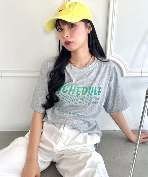 SOLLON.（ソルロン）の「配色ロゴプリントTシャツ（Tシャツ/カットソー・レディース・イエロー/ラベンダー/ブラック/グレー/ホワイト/ミント・FREE）」の17枚目の写真