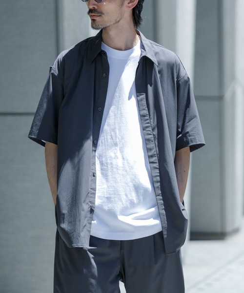 URBAN RESEARCH(アーバンリサーチ)の「『撥水』『UR TECH MoLight』SHIRTS(シャツ/ブラウス・メンズ・ブラック/グレー/グリーン系その他・MEDIUM/LARGE)」の3枚目の写真