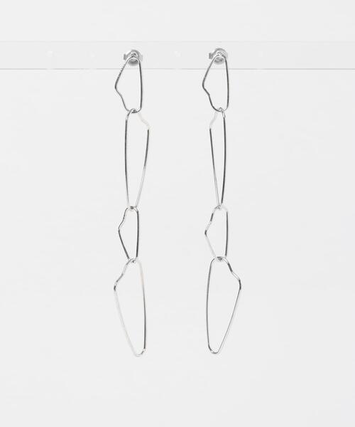 SMELLY（スメリー）の「メタルフレームスウィングピアス（ピアス（両耳用）・レディース・シルバー・-）」の7枚目の写真