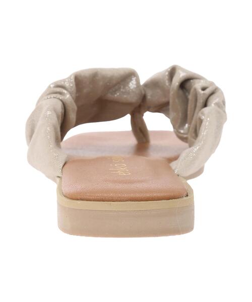 ehka sopo(エヘカソポ)の「トングリボンラメサンダル(サンダル・レディース・ブラック/ゴールド/シルバー・M/L)」の8枚目の写真