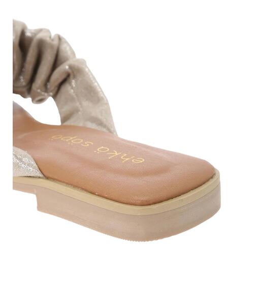 ehka sopo(エヘカソポ)の「トングリボンラメサンダル(サンダル・レディース・ブラック/ゴールド/シルバー・M/L)」の5枚目の写真