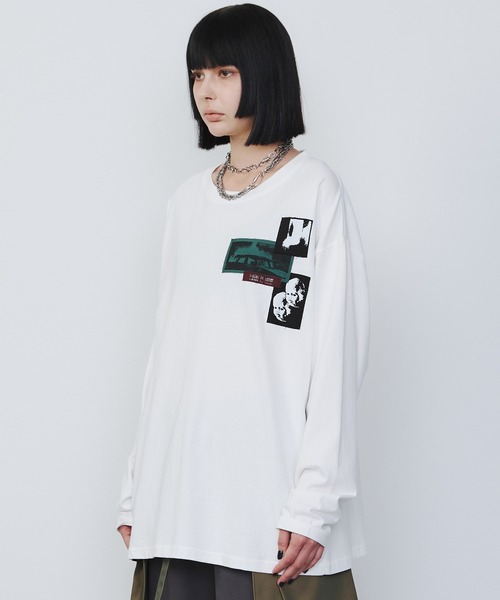【セール】AIVER カットオフパッチロンTEE（Tシャツ/カットソー）｜AIVER（アイバー）