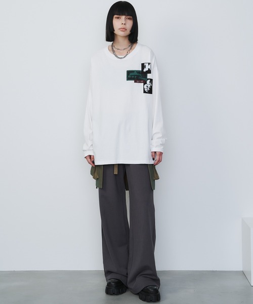 【セール】AIVER カットオフパッチロンTEE（Tシャツ/カットソー）｜AIVER（アイバー）