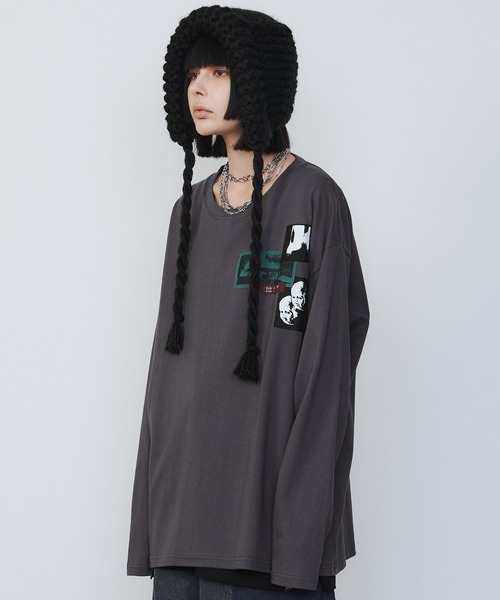 【セール】AIVER カットオフパッチロンTEE（Tシャツ/カットソー）｜AIVER（アイバー）