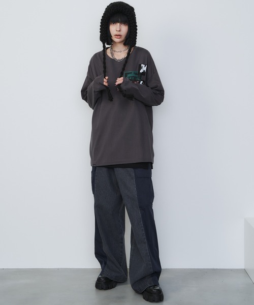 【セール】AIVER カットオフパッチロンTEE（Tシャツ/カットソー）｜AIVER（アイバー）