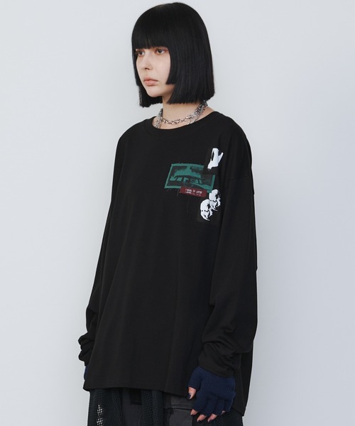 【セール】AIVER カットオフパッチロンTEE（Tシャツ/カットソー）｜AIVER（アイバー）