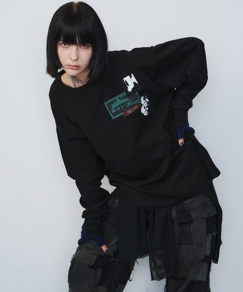 【セール】AIVER カットオフパッチロンTEE（Tシャツ/カットソー）｜AIVER（アイバー）