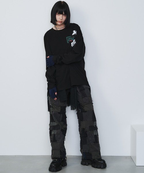 【セール】AIVER カットオフパッチロンTEE（Tシャツ/カットソー）｜AIVER（アイバー）