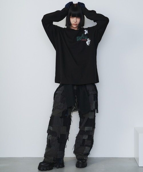 【セール】AIVER カットオフパッチロンTEE（Tシャツ/カットソー）｜AIVER（アイバー）