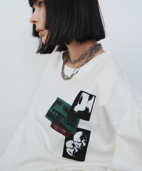 【セール】AIVER カットオフパッチロンTEE（Tシャツ/カットソー）｜AIVER（アイバー）