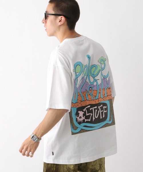 POLeR(ポーラー)の「【POLeR/ポーラー】ROOTBEAST/バックプリントオーバーサイズTシャツ(Tシャツ/カットソー・メンズ・ブラック/ホワイト/ダークグリーン・MEDIUM/LARGE)」の9枚目の写真