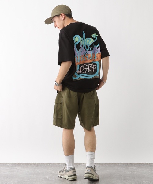 POLeR(ポーラー)の「【POLeR/ポーラー】ROOTBEAST/バックプリントオーバーサイズTシャツ(Tシャツ/カットソー・メンズ・ブラック/ホワイト/ダークグリーン・MEDIUM/LARGE)」の12枚目の写真