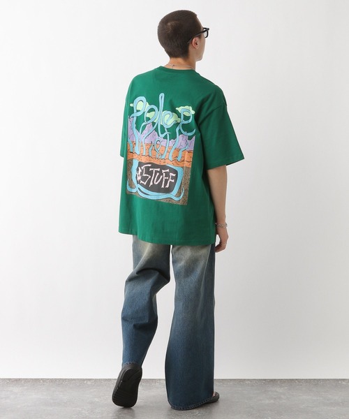 POLeR(ポーラー)の「【POLeR/ポーラー】ROOTBEAST/バックプリントオーバーサイズTシャツ(Tシャツ/カットソー・メンズ・ブラック/ホワイト/ダークグリーン・MEDIUM/LARGE)」の19枚目の写真