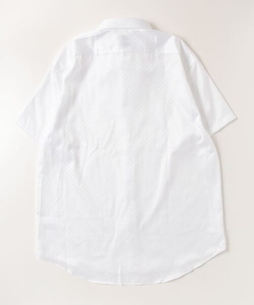 TOKYO SHIRTS(トウキョウシャツ)の「超形態安定ノーアイロン ボタンダウン 半袖ビジネスワイシャツ(大きいサイズ)(ビジネスシャツ・メンズ・ホワイト・首回り45cm/首回り47cm)」の5枚目の写真