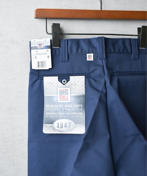 BIG BILL（ビッグビル）の「【IW4】【BIGBILL】PREMIUM REGULAR FIT WORK PANT　ビッグビル　ワークパンツ（チノパンツ・メンズ・グリーン/ブラウン/ネイビー/ベージュ/グレー・30inch/34inch）」の20枚目の写真