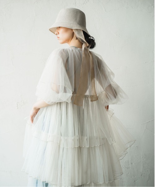 ORIENT MILLINERY（オリエント ミリナリー）の「KAJA【ｶﾊ】シアーリボンブレードクロッシェ（ハット・レディース・ナチュラル/モカ・FREE）」の21枚目の写真