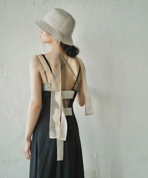 ORIENT MILLINERY（オリエント ミリナリー）の「KAJA【ｶﾊ】シアーリボンブレードクロッシェ（ハット・レディース・ナチュラル/モカ・FREE）」の19枚目の写真