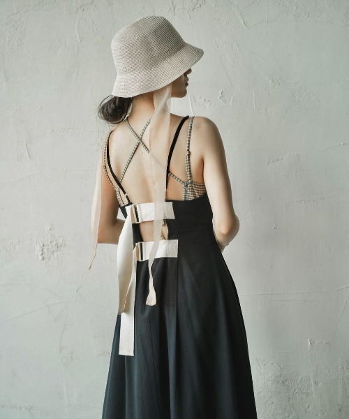 ORIENT MILLINERY（オリエント ミリナリー）の「KAJA【ｶﾊ】シアーリボンブレードクロッシェ（ハット・レディース・ナチュラル/モカ・FREE）」の4枚目の写真