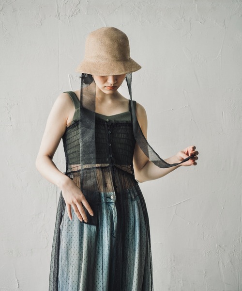 ORIENT MILLINERY（オリエント ミリナリー）の「KAJA【ｶﾊ】シアーリボンブレードクロッシェ（ハット・レディース・ナチュラル/モカ・FREE）」の9枚目の写真