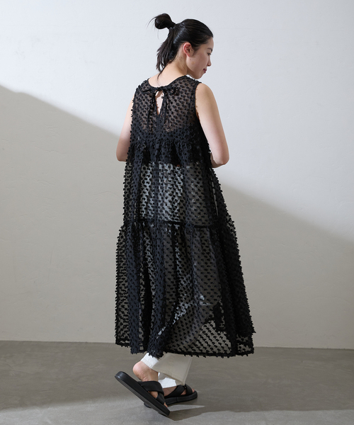 IENA（イエナ）の「TORRAZZO DONNA/トラッゾドンナ 2way dot tiered OP ワンピース 6244-542（ワンピース・レディース・ブラック・FREE）」の5枚目の写真