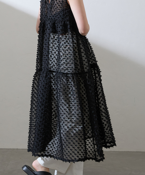 IENA（イエナ）の「TORRAZZO DONNA/トラッゾドンナ 2way dot tiered OP ワンピース 6244-542（ワンピース・レディース・ブラック・FREE）」の7枚目の写真