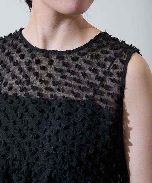 IENA（イエナ）の「TORRAZZO DONNA/トラッゾドンナ 2way dot tiered OP ワンピース 6244-542（ワンピース・レディース・ブラック・FREE）」の8枚目の写真