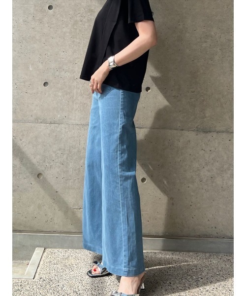 Day and Grade（デイアンドグレイド）の「ワイドデニムパンツ（デニムパンツ・レディース・インディゴブルー・FREE）」の5枚目の写真