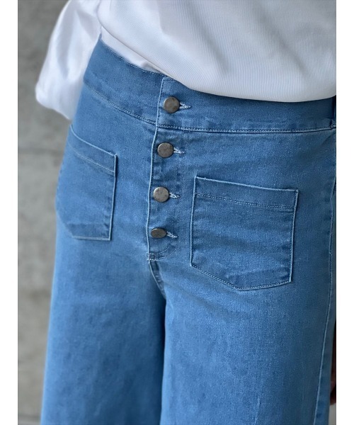 Day and Grade（デイアンドグレイド）の「ワイドデニムパンツ（デニムパンツ・レディース・インディゴブルー・FREE）」の10枚目の写真