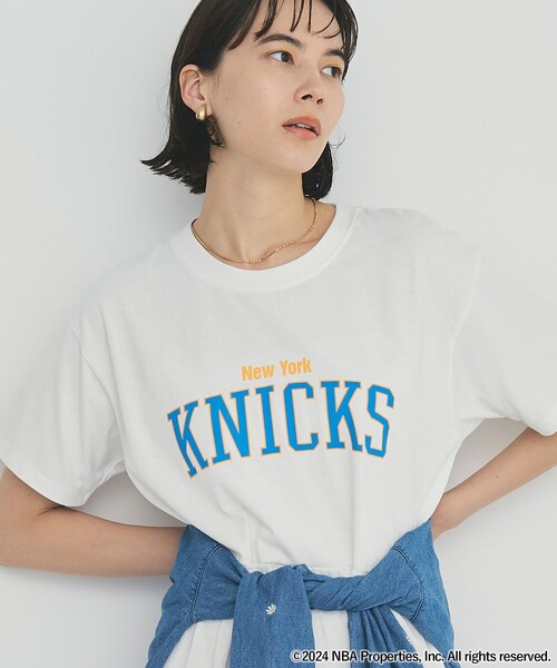 NBA（エヌビーエー）の「NBA別注ロゴプリントティアードワンピース（ワンピース・レディース・パープル/ダークグレー/オフホワイト・FREE）」の21枚目の写真