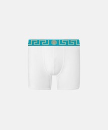 VERSACE（ヴェルサーチ）の「グレカ ボーダー ロング トランクス（トランクス）」