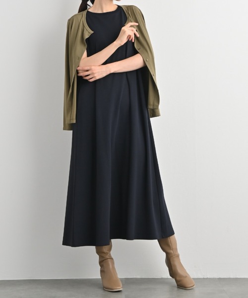 aunt lily(アントリリー)の「ドライレーヨン ラウンドカーディガン/ 長袖 ショート丈 春服 夏服 冷房対策 紫外線対策(カーディガン/ボレロ・レディース・ブラック/カーキ/ネイビー・S/M/L/3L/LL)」の19枚目の写真