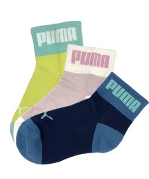 PUMA（プーマ）の「PUMA/プーマ 3足セット 靴下 ショート丈ソックス ブランド ロゴ 足底パイル 消臭加工 子供用 くつした 19cm 20cm 21cm 22cm 23cm（ソックス/靴下・キッズ）」