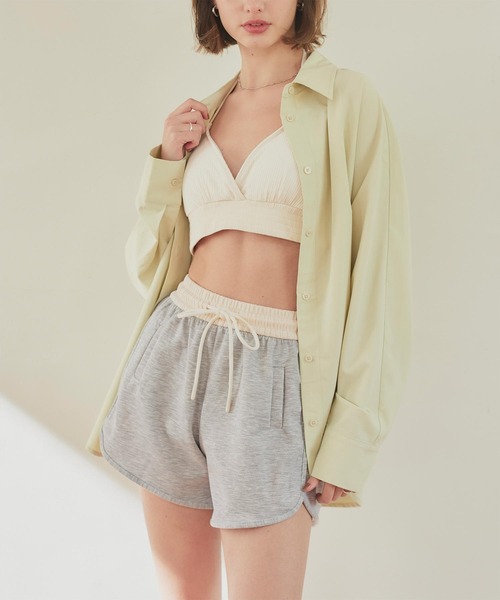 SEA DRESS（シードレス）の「バイカラーショートパンツ（その他パンツ・レディース・ピンク/ブラック/ブルー/杢グレー・S/M/L）」の3枚目の写真