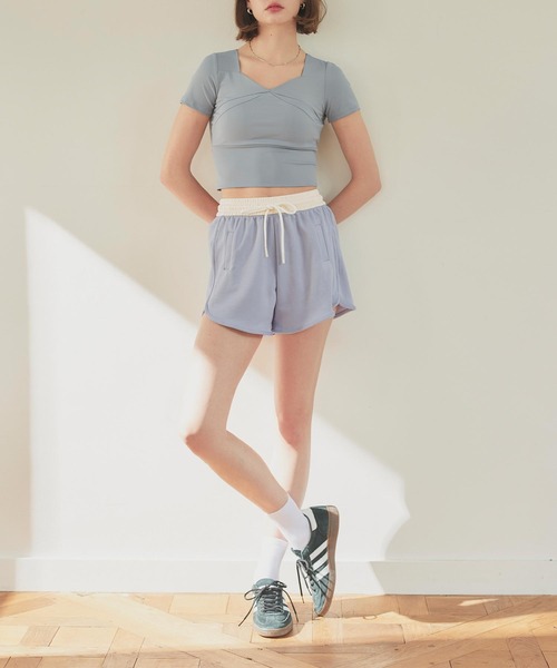 SEA DRESS（シードレス）の「バイカラーショートパンツ（その他パンツ・レディース・ピンク/ブラック/ブルー/杢グレー・S/M/L）」の4枚目の写真