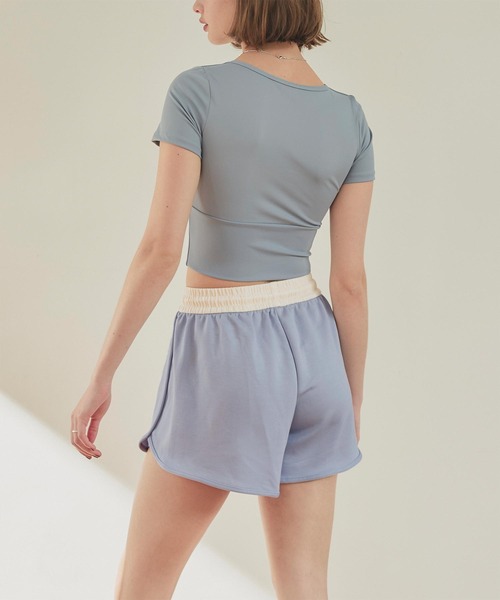 SEA DRESS（シードレス）の「バイカラーショートパンツ（その他パンツ・レディース・ピンク/ブラック/ブルー/杢グレー・S/M/L）」の6枚目の写真