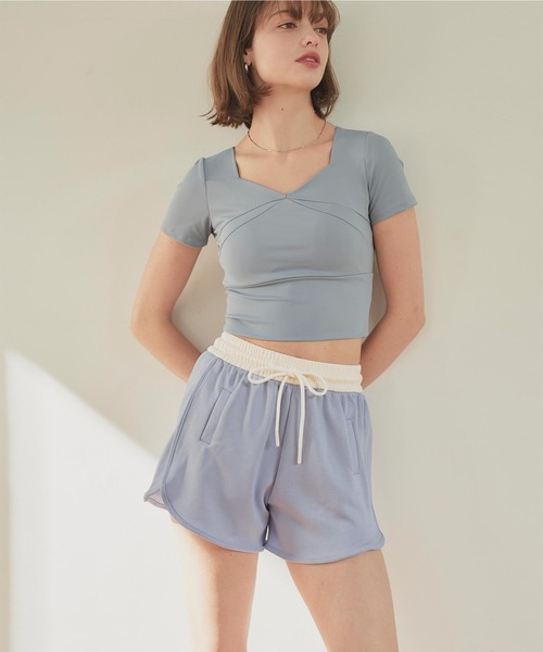 SEA DRESS（シードレス）の「バイカラーショートパンツ（その他パンツ・レディース・ピンク/ブラック/ブルー/杢グレー・S/M/L）」の7枚目の写真