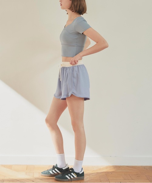 SEA DRESS（シードレス）の「バイカラーショートパンツ（その他パンツ・レディース・ピンク/ブラック/ブルー/杢グレー・S/M/L）」の8枚目の写真