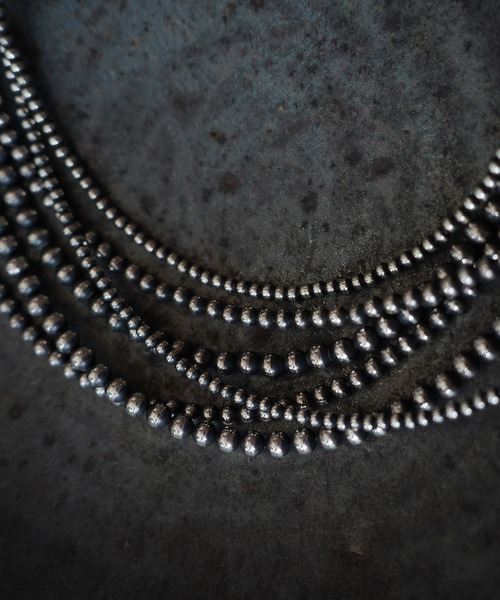 ERICKA NICOLAS BEGAY（エリッカ ニコラス ビゲイ）の「【ERICKA NICOLAS BEGAY エリッカ ニコラス ビゲイ】5㎜ボールチェーンネックレス45㎝（ネックレス・メンズ・シルバー・FREE）」の5枚目の写真