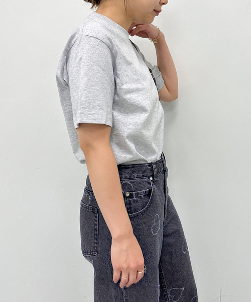 U by SPICK&SPAN(ユーバイスピックアンドスパン)の「【Hanes / ヘインズ】 BEEFY T-SHIRT 1P(Tシャツ/カットソー・レディース・ホワイト/ライトグレー/ベージュ/ブラック系その他・FREE)」の7枚目の写真