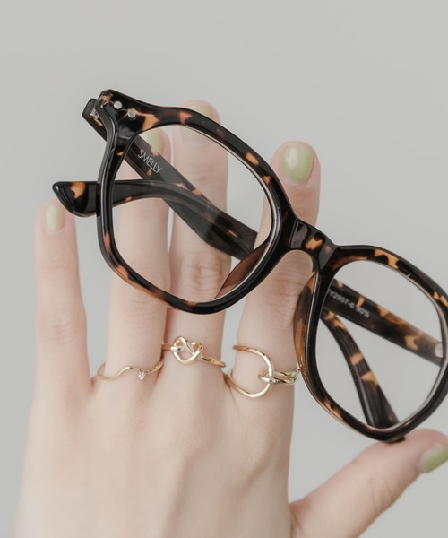 SMELLY（スメリー）の「オクタゴンフレームダテメガネ（メガネ・レディース・ブラック/ブラウン系その他・-）」の14枚目の写真