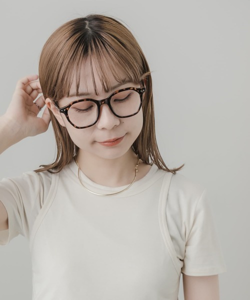 SMELLY（スメリー）の「オクタゴンフレームダテメガネ（メガネ・レディース・ブラック/ブラウン系その他・-）」の8枚目の写真