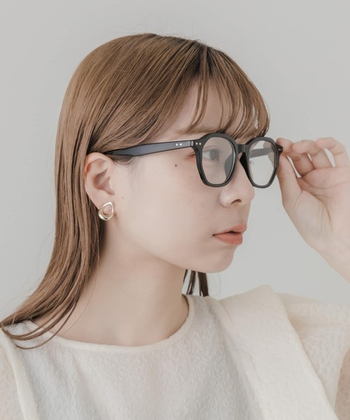 SMELLY（スメリー）の「オクタゴンフレームダテメガネ（メガネ・レディース・ブラック/ブラウン系その他・-）」の4枚目の写真