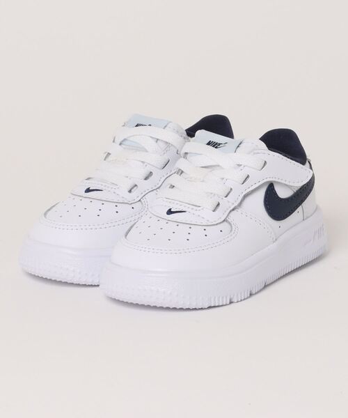 【セール】NIKE ナイキ 11-13 FORCE 1 LOW EASYON (TD) フォース 1 LOW イージーオン TD KFN0236 104WHT/MNNAVY（スニーカー）｜NIKE（ナイキ） 5,359円