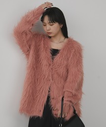 Aunt Marie's（アントマリーズ）の「シャギーオーバーサイズルーズカーディガン（カーディガン/ボレロ）」